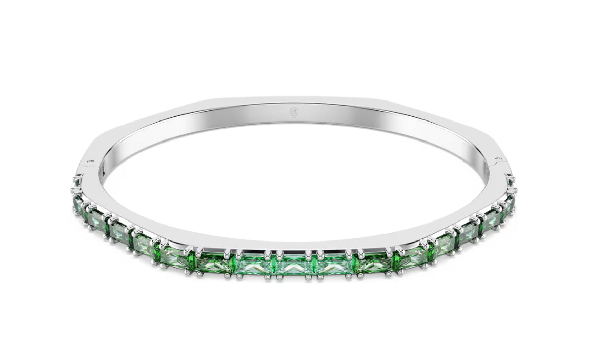 Swarovski 5708110 Bracciale rigido Matrix Verde Taglia S