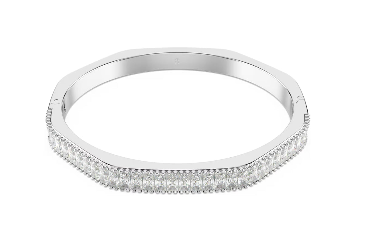 Swarovski 5705784 Bracciale rigido Matrix Bianco Taglia M