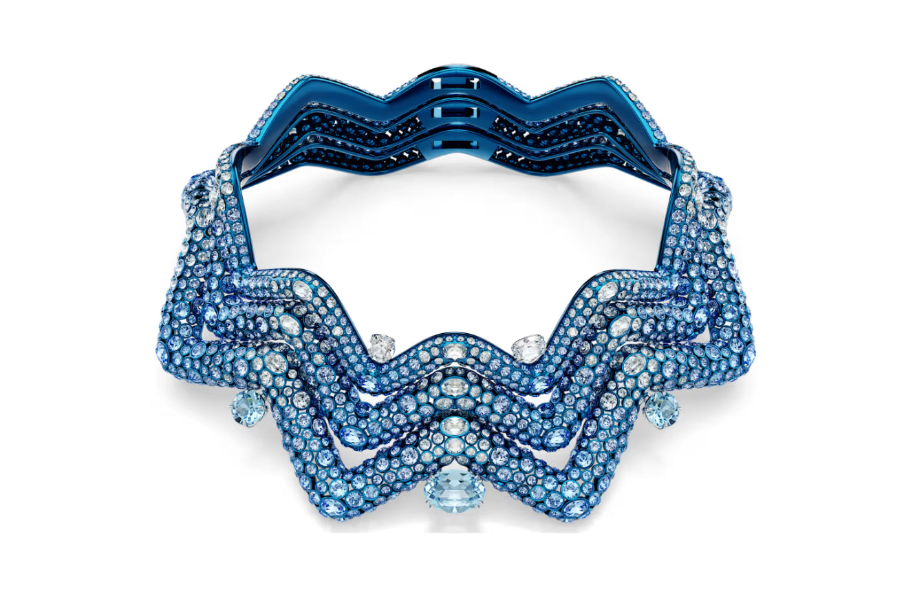 Swarovski 5692094 Girocollo Sublima Statement Taglio misto Blu