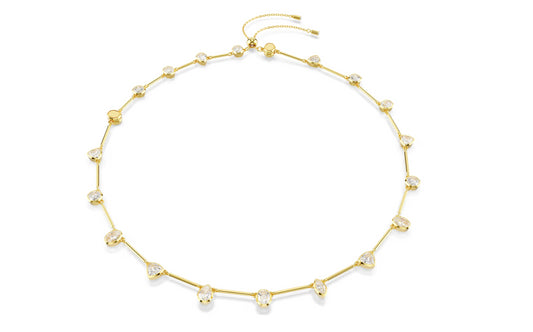 Swarovski 5705481 Collana Tennis Imber Bianca, Placcato color oro