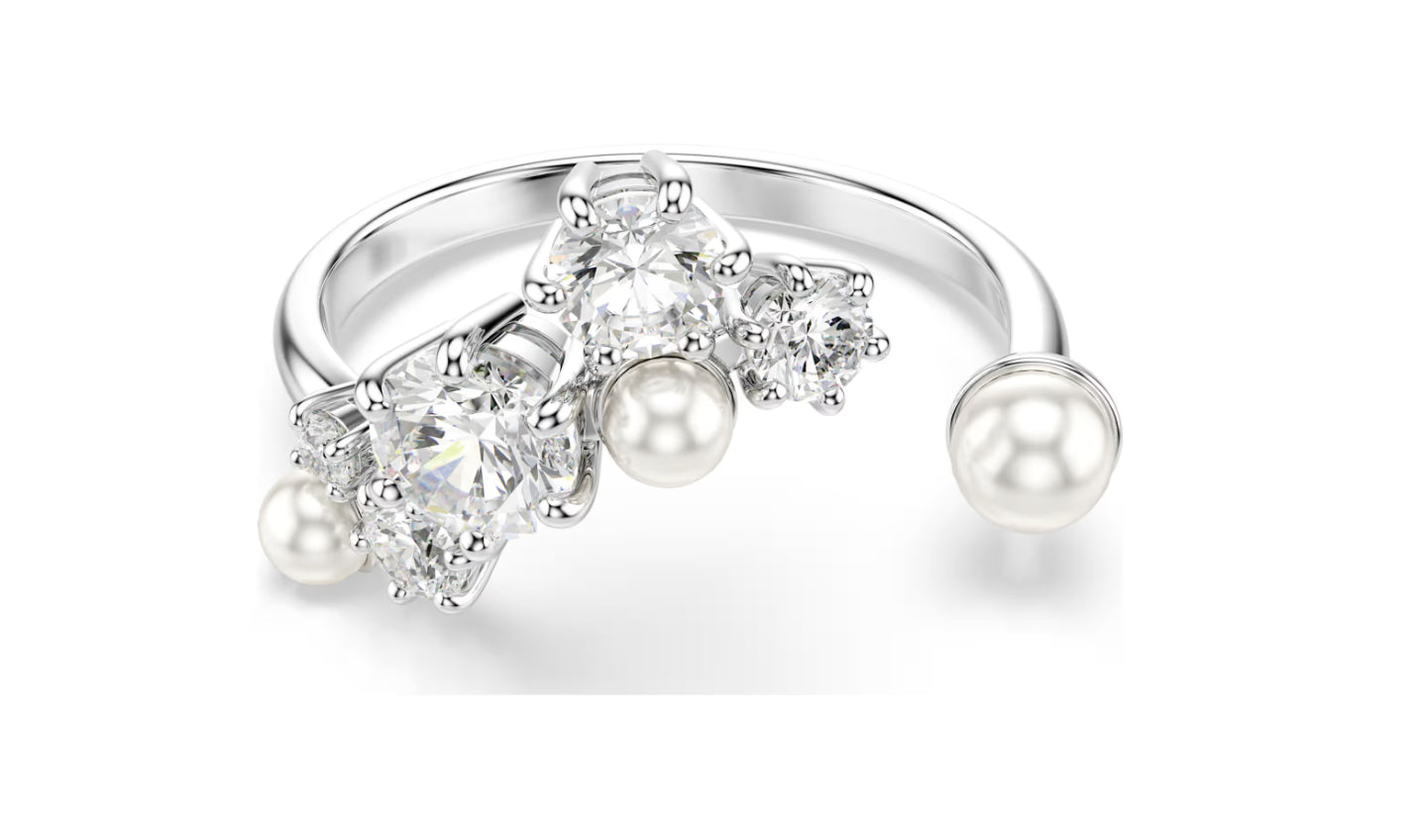 Swarovski 5705598 Anello aperto Constella Bianco Taglia 52