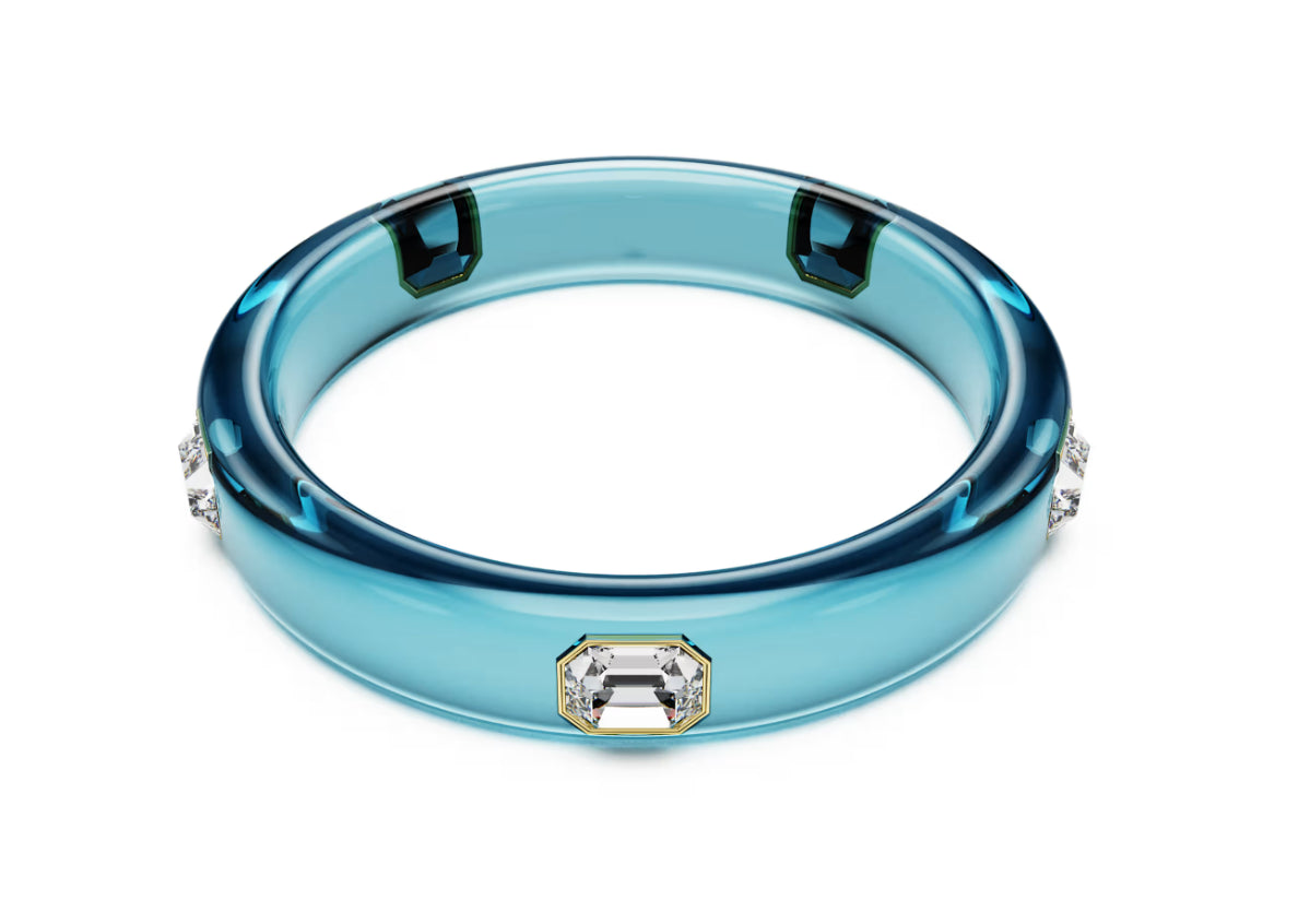 Swarovski 5714390 Bracciale rigido Dulcis Blu Taglia M