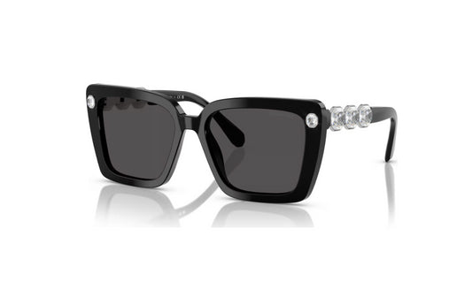 Swarovski 5732335 Occhiali da sole Forma quadrata, SK6032, Neri