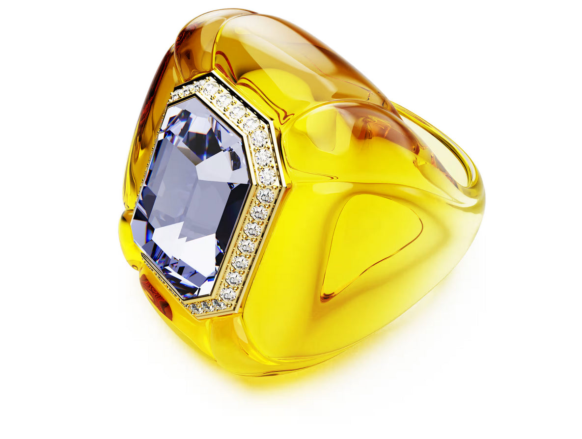 Swarovski 5709975 Anello cocktail Dulcis Pave, Giallo taglia 55