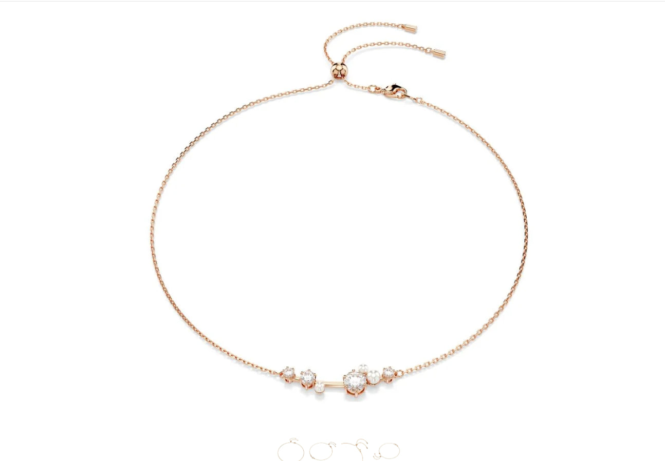 Swarovski 5729504 Collana Constella Tagli rotondi, Bianco