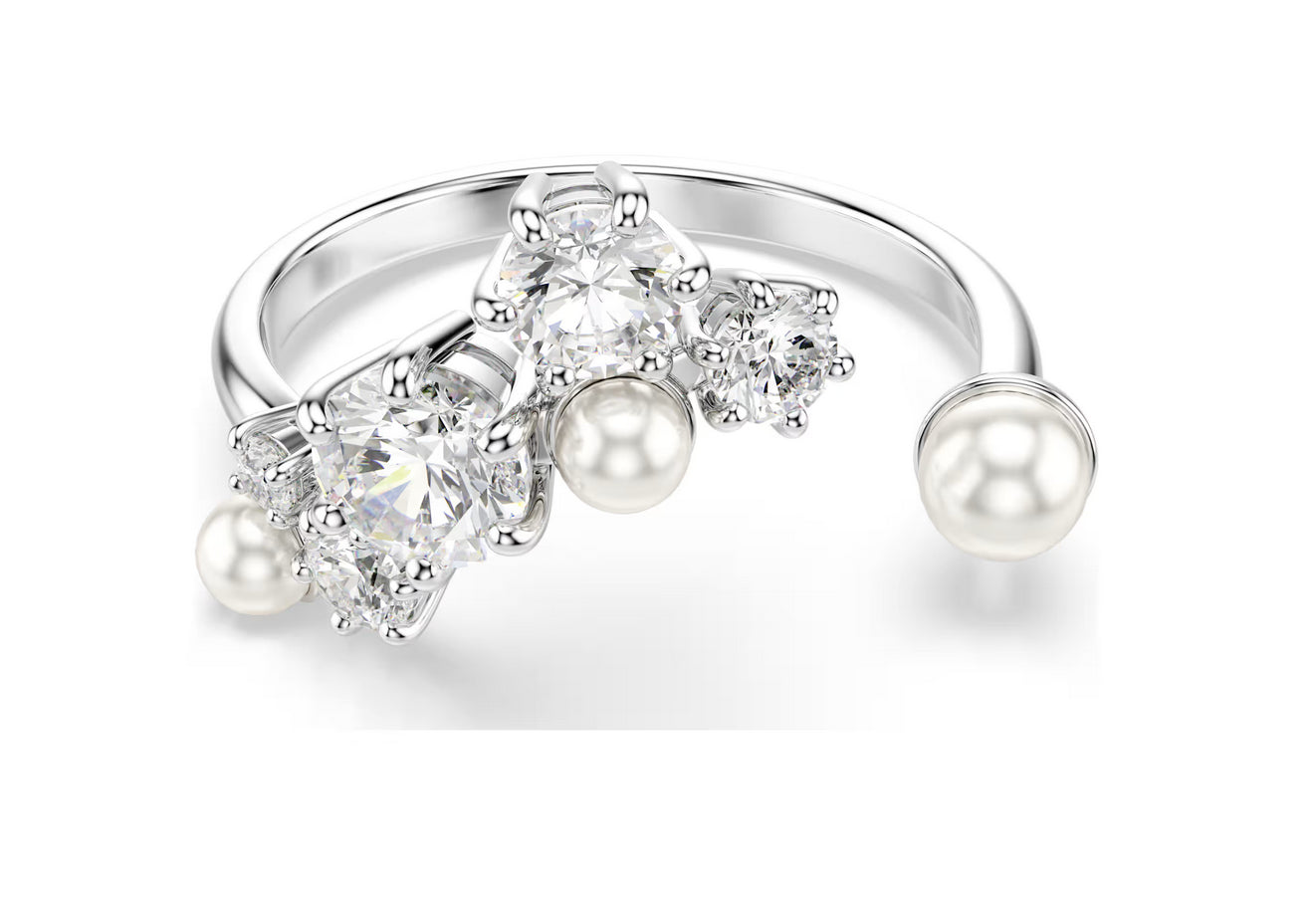 Swarovski 5705597 Anello aperto Constella Bianco Taglia 50