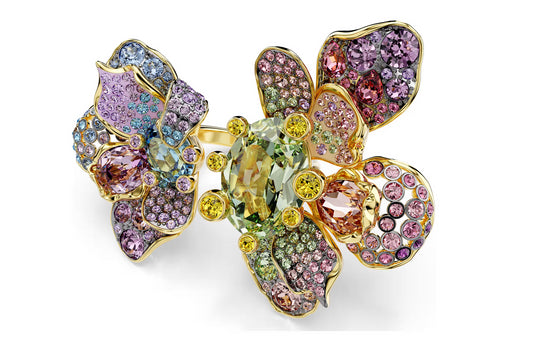 Swarovski 5721592 Anello Idyllia Fiore Multicolore Taglia 60