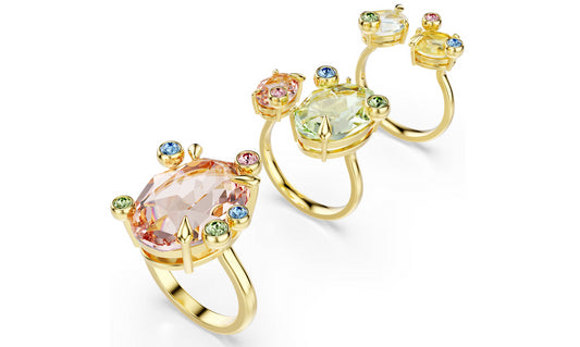 Swarovski 5705811 Anello Gema Set (3 )Multicolore taglia 60