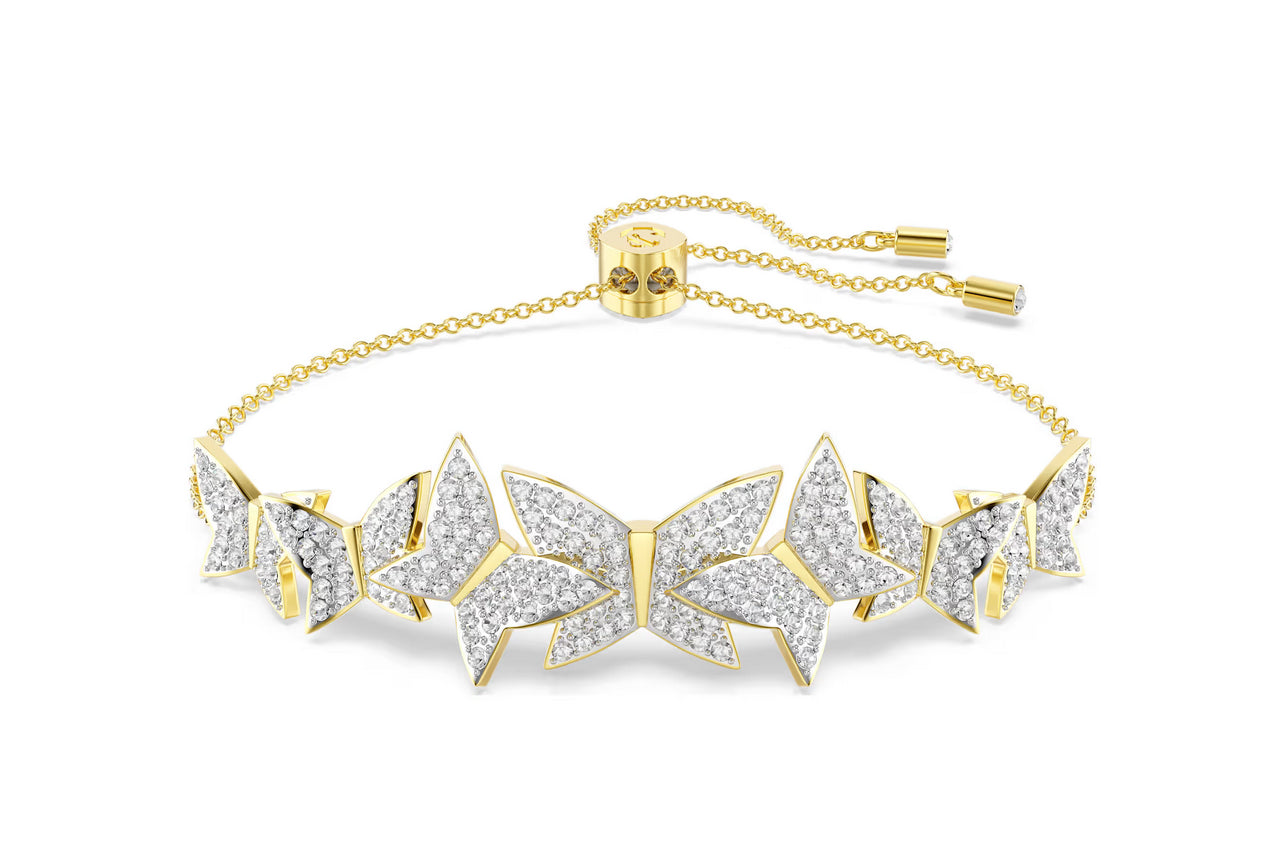 Swarovski 5736072 Braccialetto Idyllia Lilia Farfalla Bianco