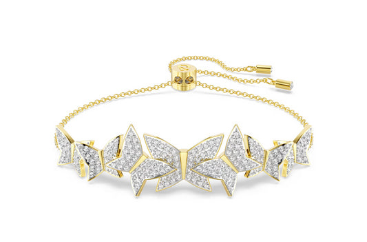 Swarovski 5736072 Braccialetto Idyllia Lilia Farfalla Bianco