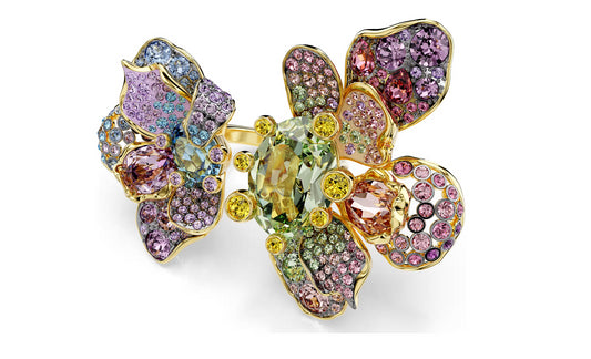 SWAROVSKI 5721593 Anello Idyllia Fiore, Multicolore Taglia 58