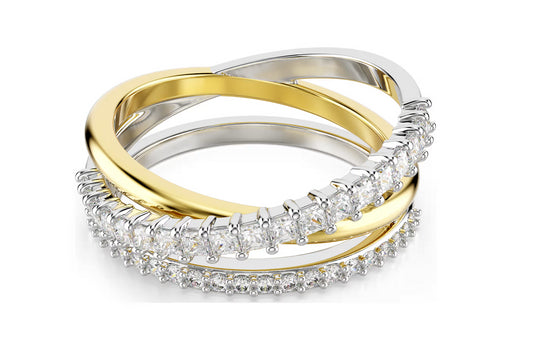 SWAROVSKI 5714161 Anello Hyperbola Taglio misto Bianco Taglia 52