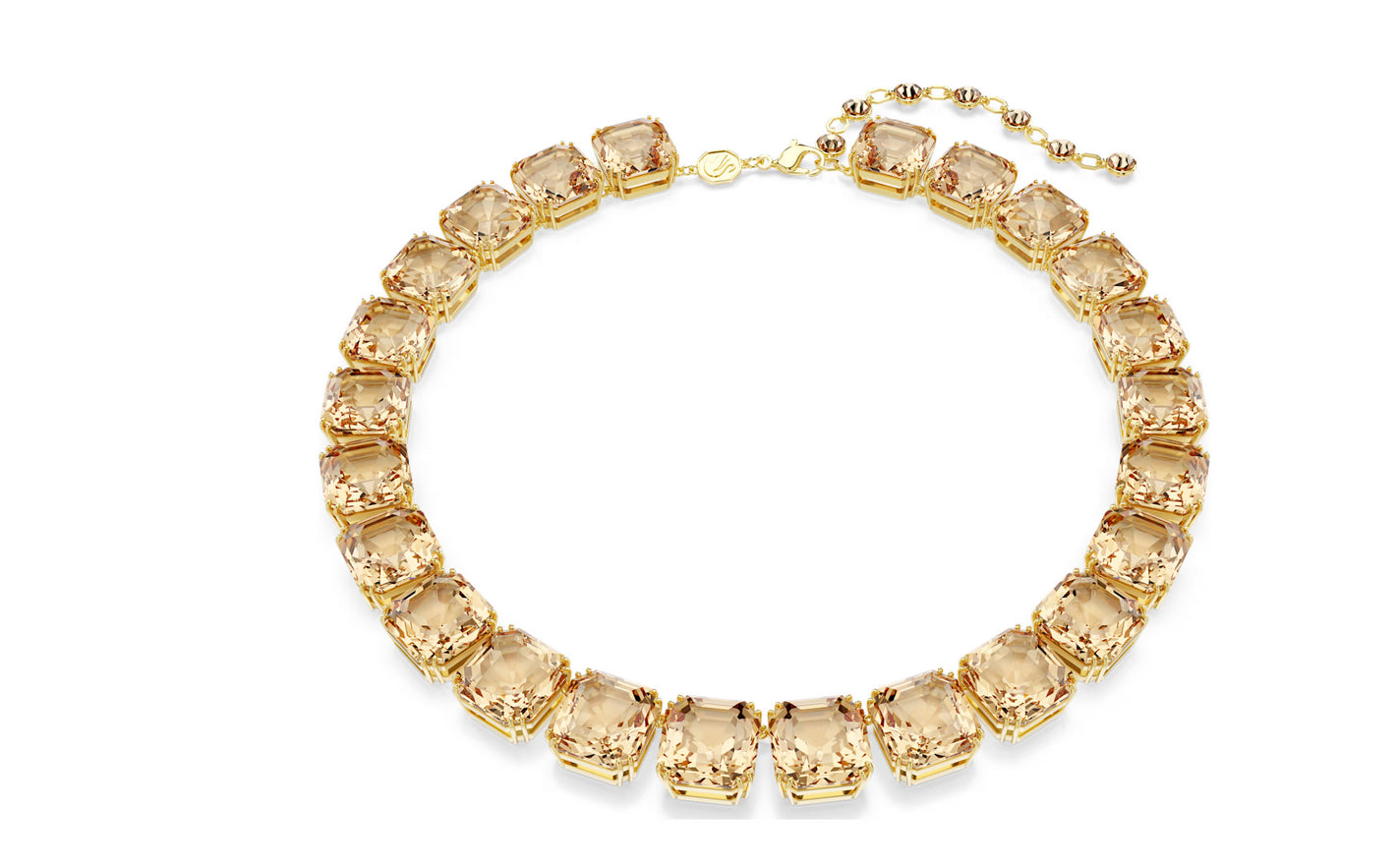 SWAROVSKI 5718357 Collana Tennis Millenia Caramello color oro