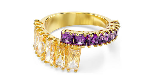 SWAROVSKI 5722448 Anello Matrix Multicolore Placcato color oro taglia 50