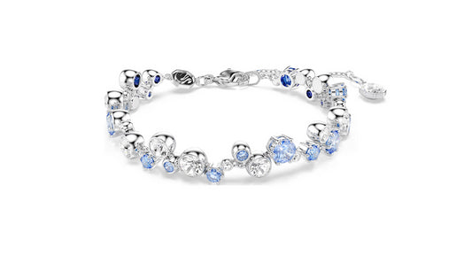 SWAROVSKI 5722479 Braccialetto Constella Taglio misto Blu Placcato rodio