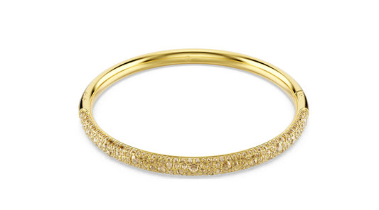 SWAROVSKI 5723337 Bracciale rigido SublimaPave a neve Bianco Placcato oro Tg.M