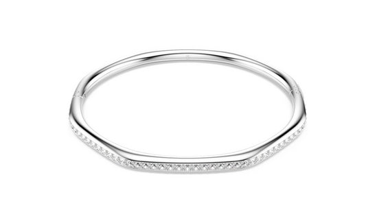 SWAROVSKI 5725221 Bracciale rigido Dextera Bianco Placcato rodio taglia S
