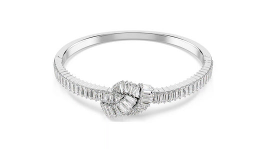 SWAROVSKI 5727117 Bracciale rigido Matrix Nodo Bianco taglia S