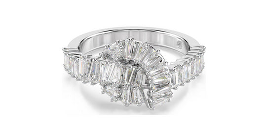 SWAROVSKI 5727122 Anello Matrix Nodo Bianco Taglia 55