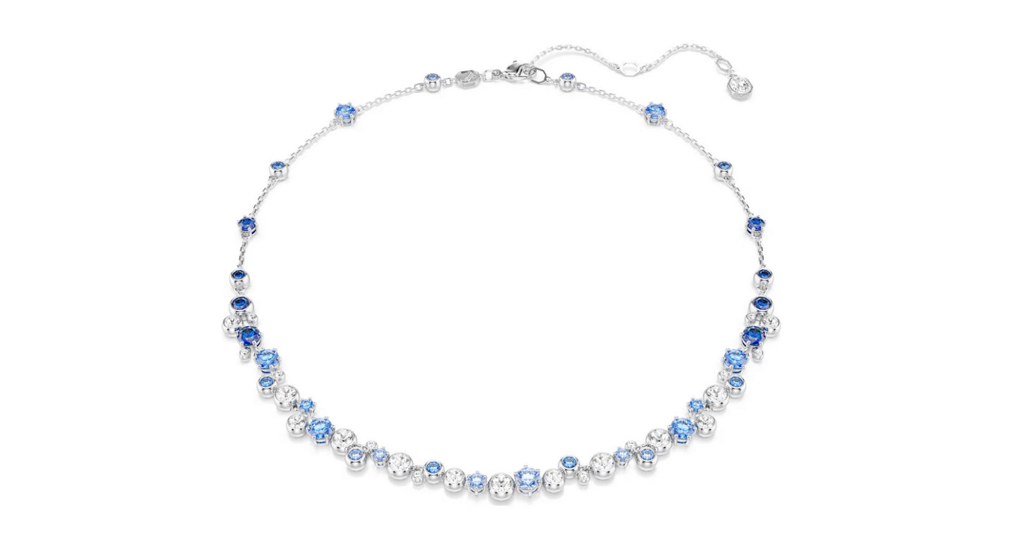 SWAROVSKI 5732255 Collana Constella Taglio misto Blu Placcato rodio