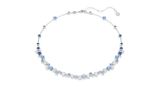 SWAROVSKI 5732255 Collana Constella Taglio misto Blu Placcato rodio