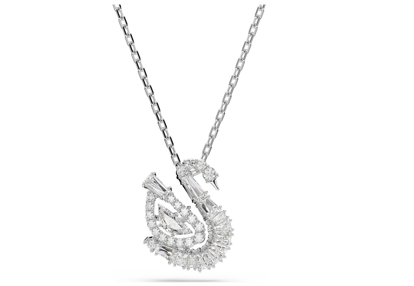 SWAROVSKI 5732412 Pendente Swan Taglio misto, Cigno Bianco