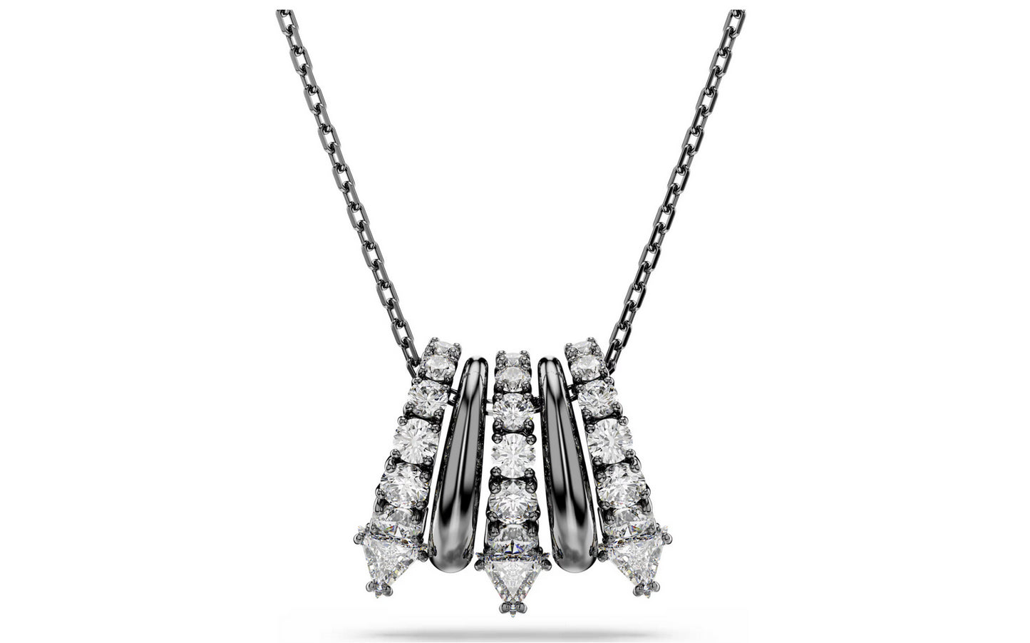 Swarovski 5735225 Pendente Sublima Bianco Placcato rutenio