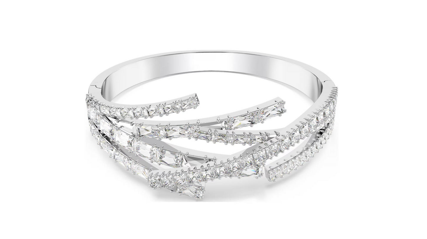 Swarovski 5726293 Bracciale rigido Matrix Taglio misto Bianco taglia S