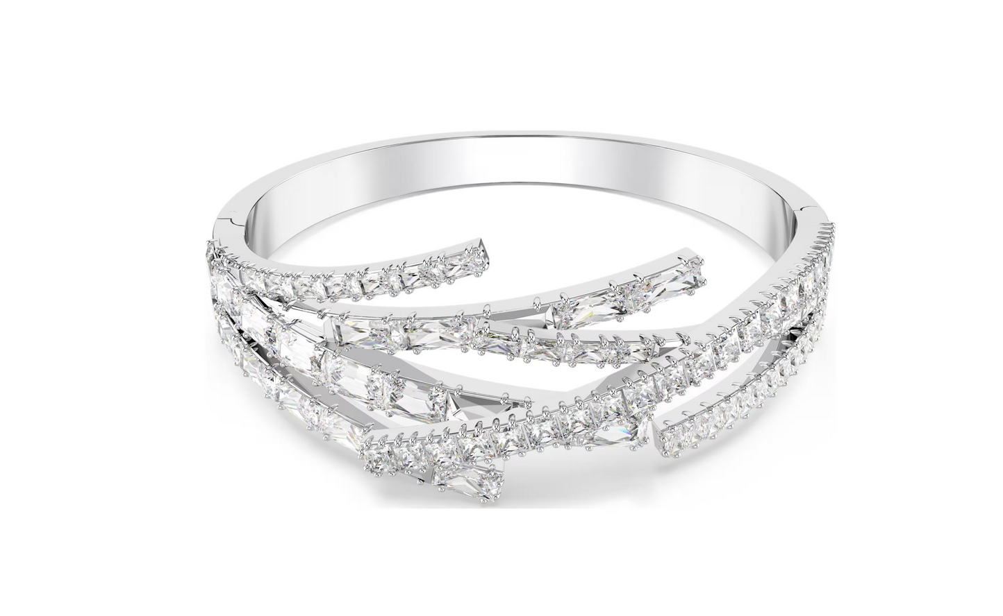 Swarovski 5726292 Bracciale rigido Matrix Taglio misto Bianco Taglia L