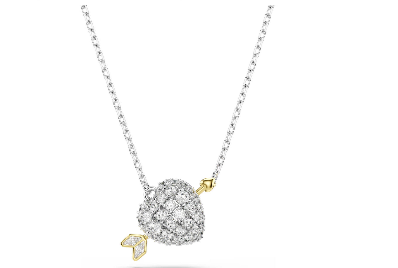 Swarovski 5737291 Pendente Idyllia Taglio misto Cuore Bianco Mix di finiture