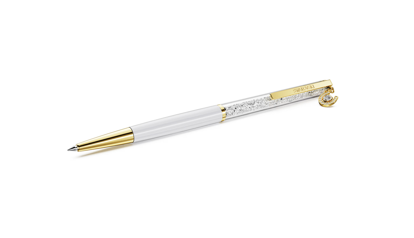 Swarovski 5740699 Penna a sfera Crystalline Ferro Di Cavallo Bianco
