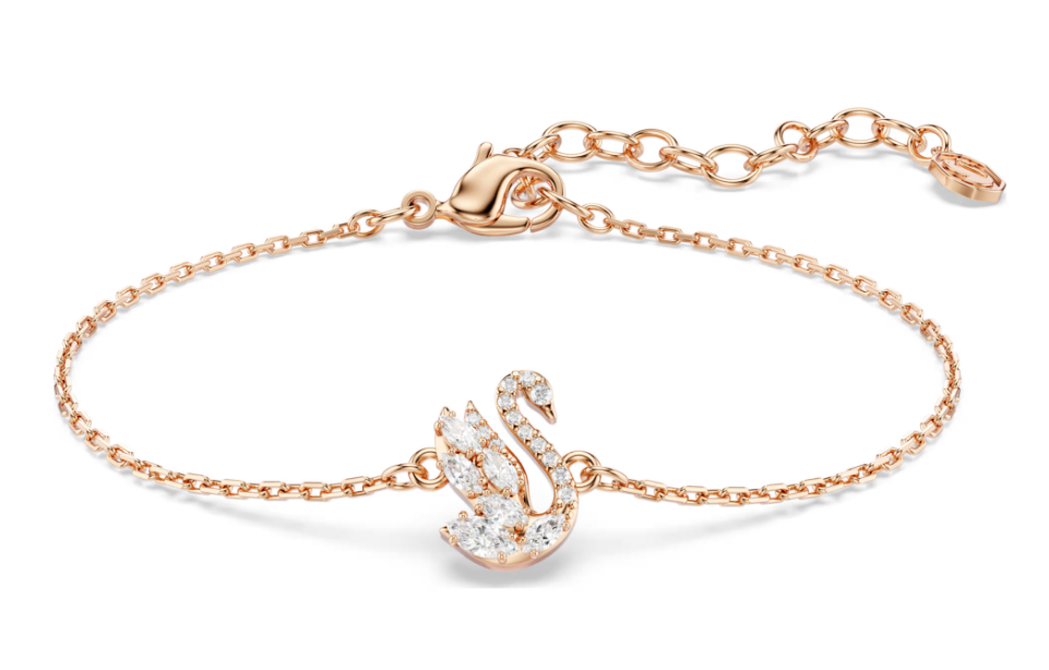SWAROVSKI 5738202 Braccialetto Swan Bianco Color Oro rosa SW003982