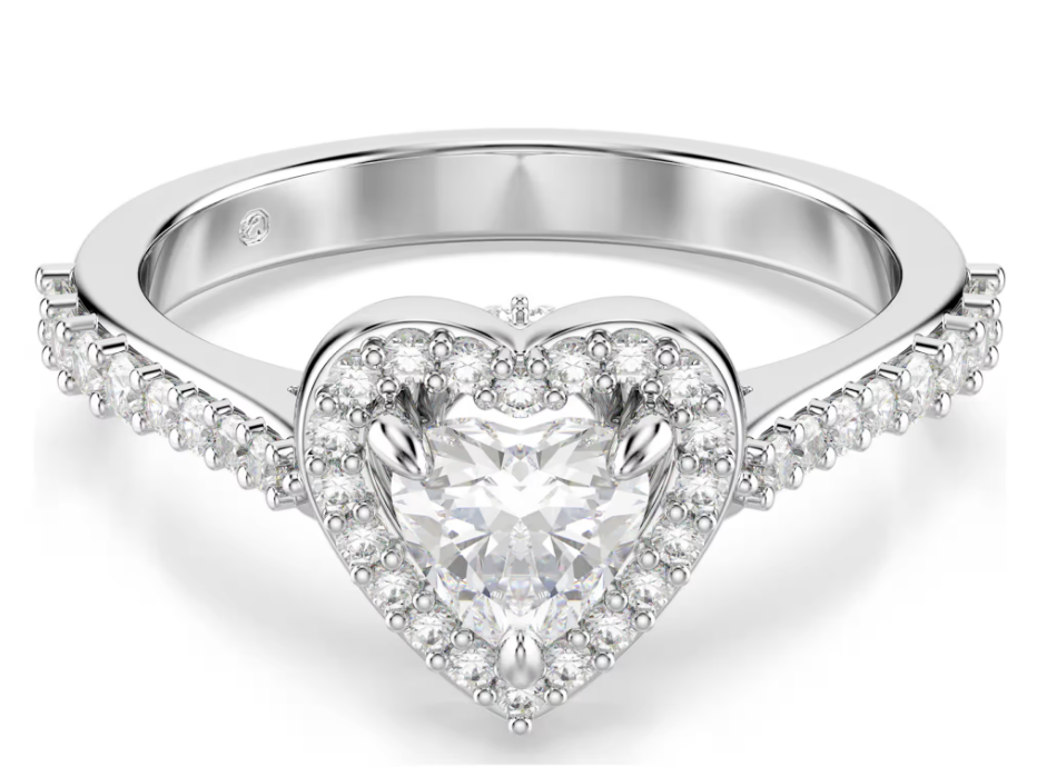 SWAROVSKI 5744049 Anello con motivo Una Angelic Cuore Tg 60 SW004008