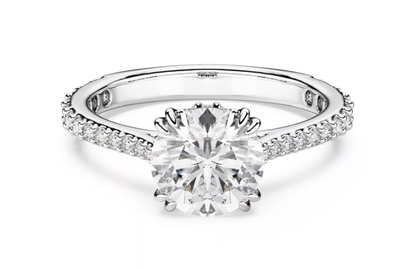 SWAROVSKI 5717934 Anello cocktail Stilla Bianco color argento Tg 58 SW004024