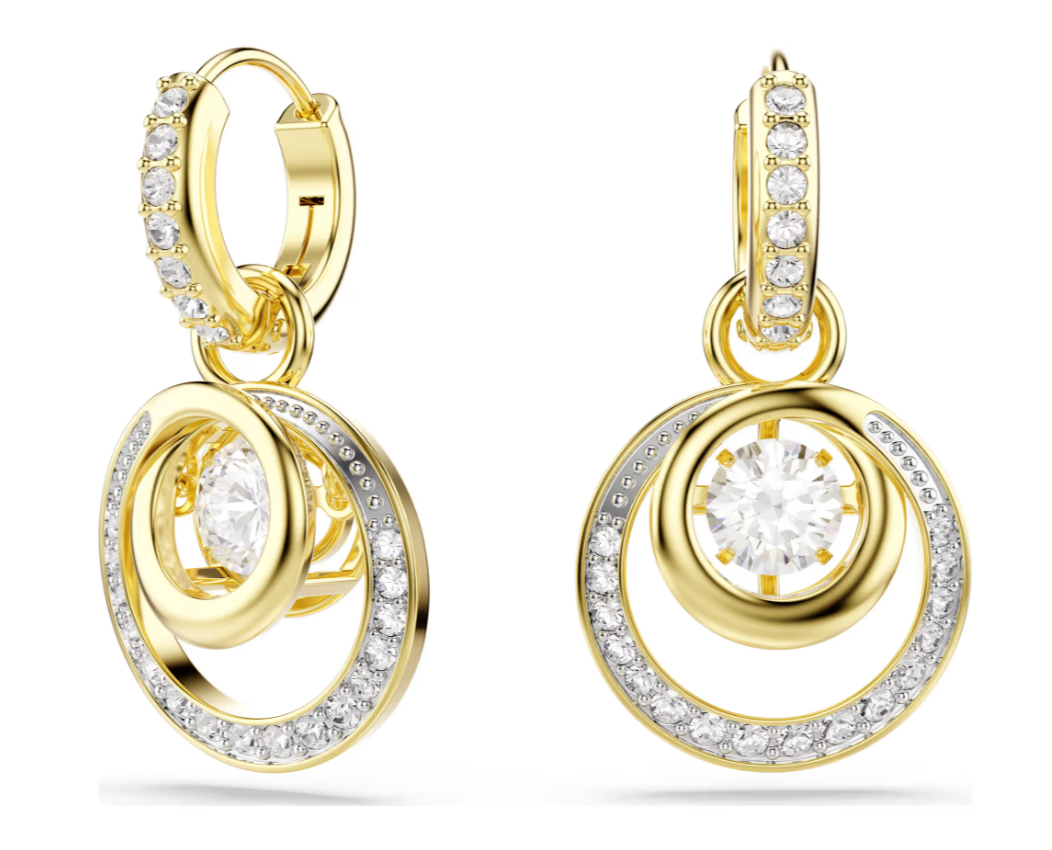 SWAROVSKI 5738249 Orecchini pendenti Hyperbola Bianchi color oro SW004076