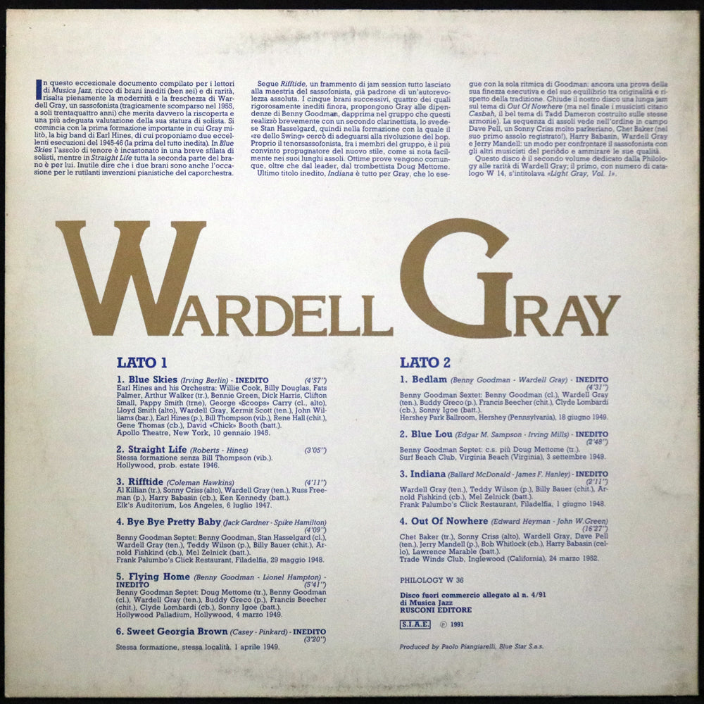 EBOND Wardell Gray - Wardell Gray Vinile V001026