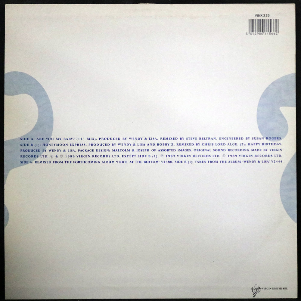 EBOND Wendy & Lisa - Are You My Baby? Vinile V002085
