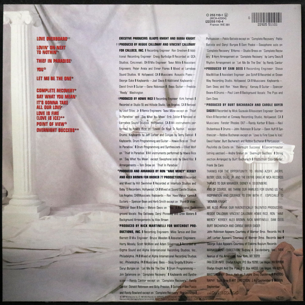 EBOND Gladys Knight And The Pips - All Our Love Vinile V002122