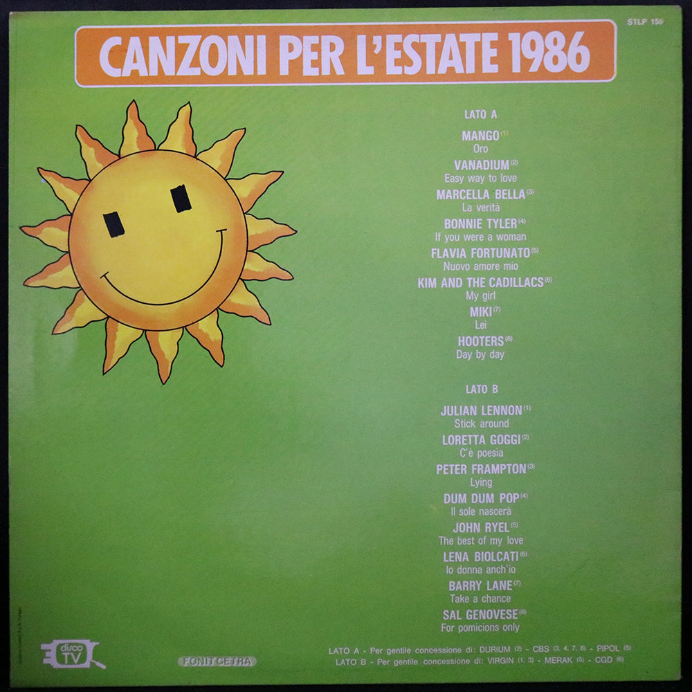 EBOND Various - Canzoni Per L'Estate 1986 Vinile V003058