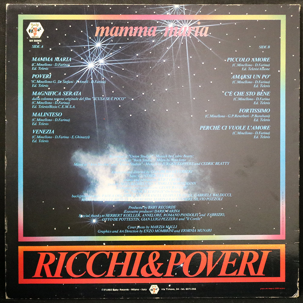 EBOND Ricchi & Poveri - Mamma Maria Vinile V003104