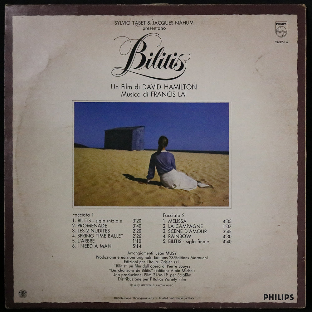 EBOND Francis Lai - Bilitis (Colonna Sonora Originale Del Film) Vinile V003145
