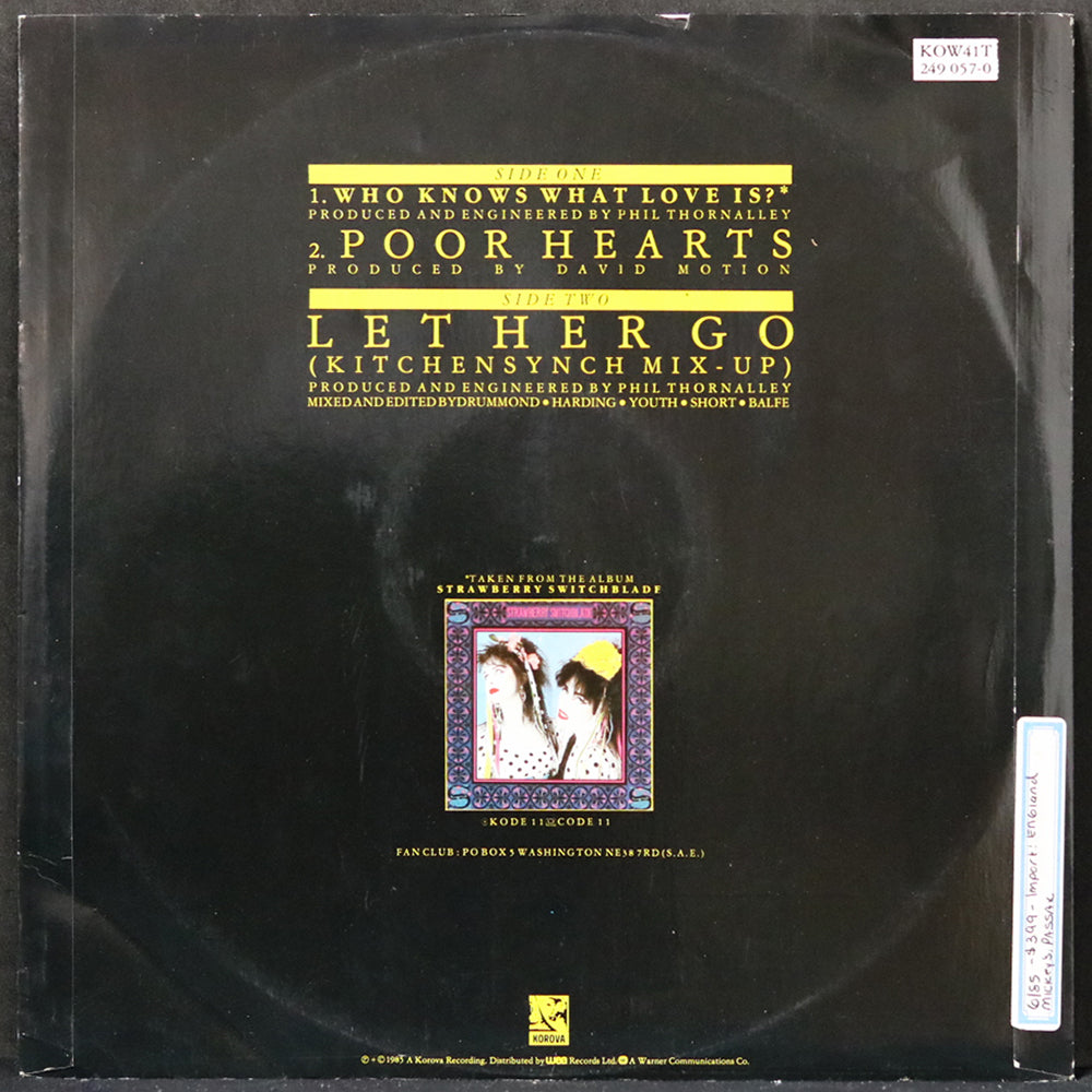 EBOND Strawberry Switchblade - Who Knows What Love Is ? Vinile V004013