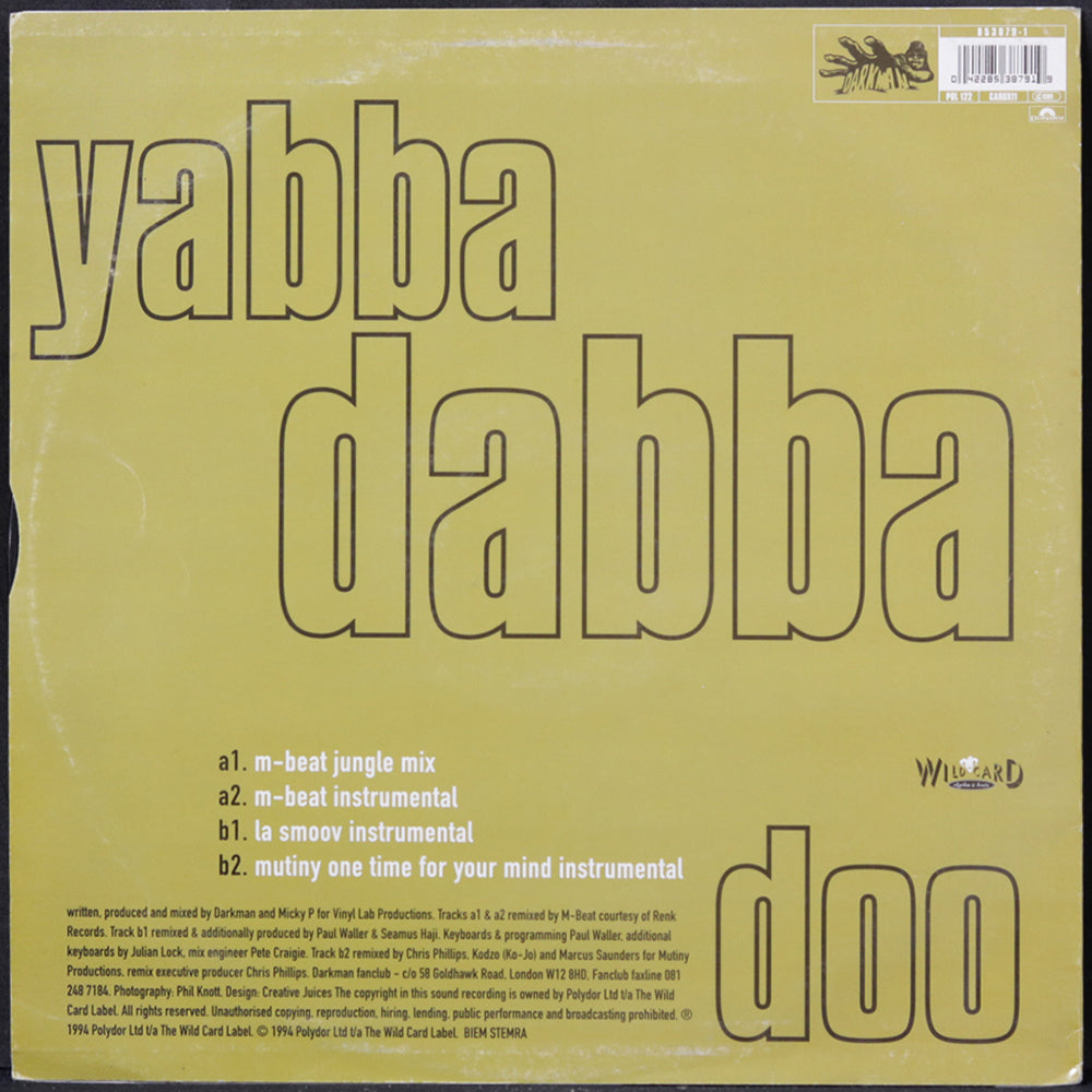EBOND Darkman - Yabba Dabba Doo Vinile V004109
