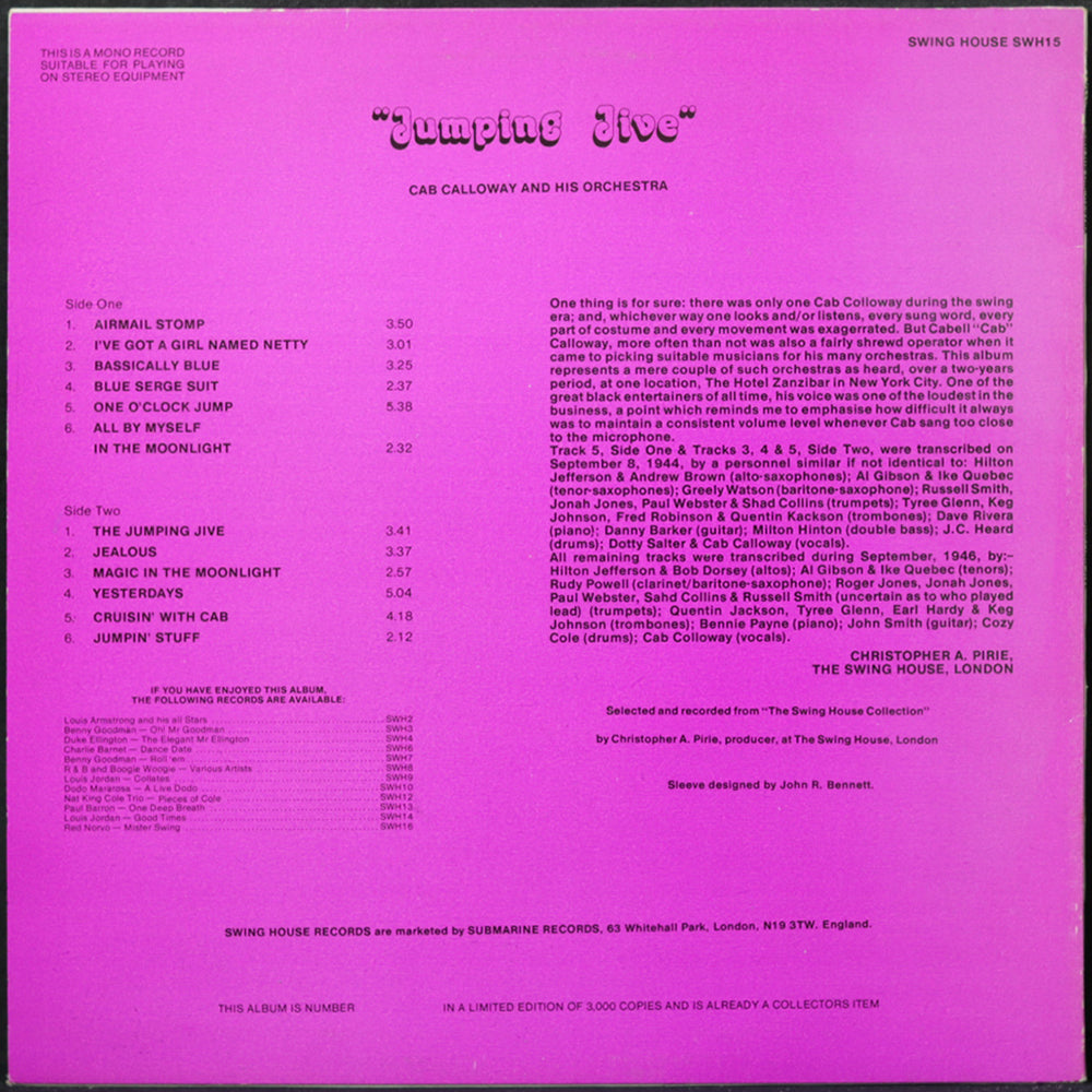 EBOND Cab Calloway And His Orchestra - Jumping Jive Vinile V005051