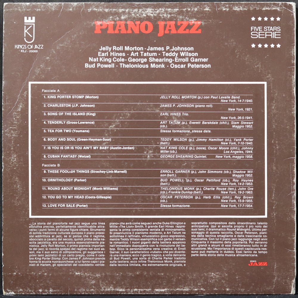 EBOND Various - Piano Jazz (PROMO) Vinile V005128