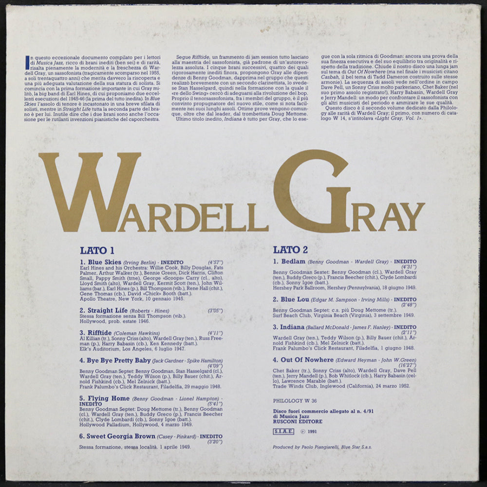 EBOND Wardell Gray - Wardell Gray Vinile V005131