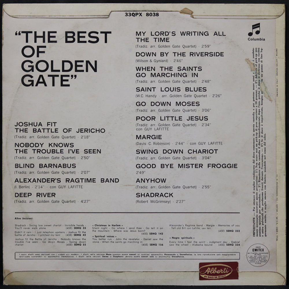EBOND The Golden Gate Quartet - The Best Of The Golden Gate Quartet Vinile V005134