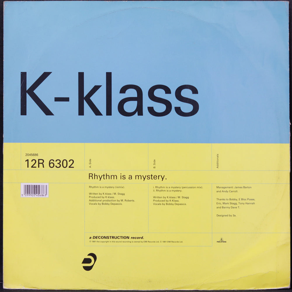 EBOND K-Klass - Rhythm Is A Mystery Vinile V006143