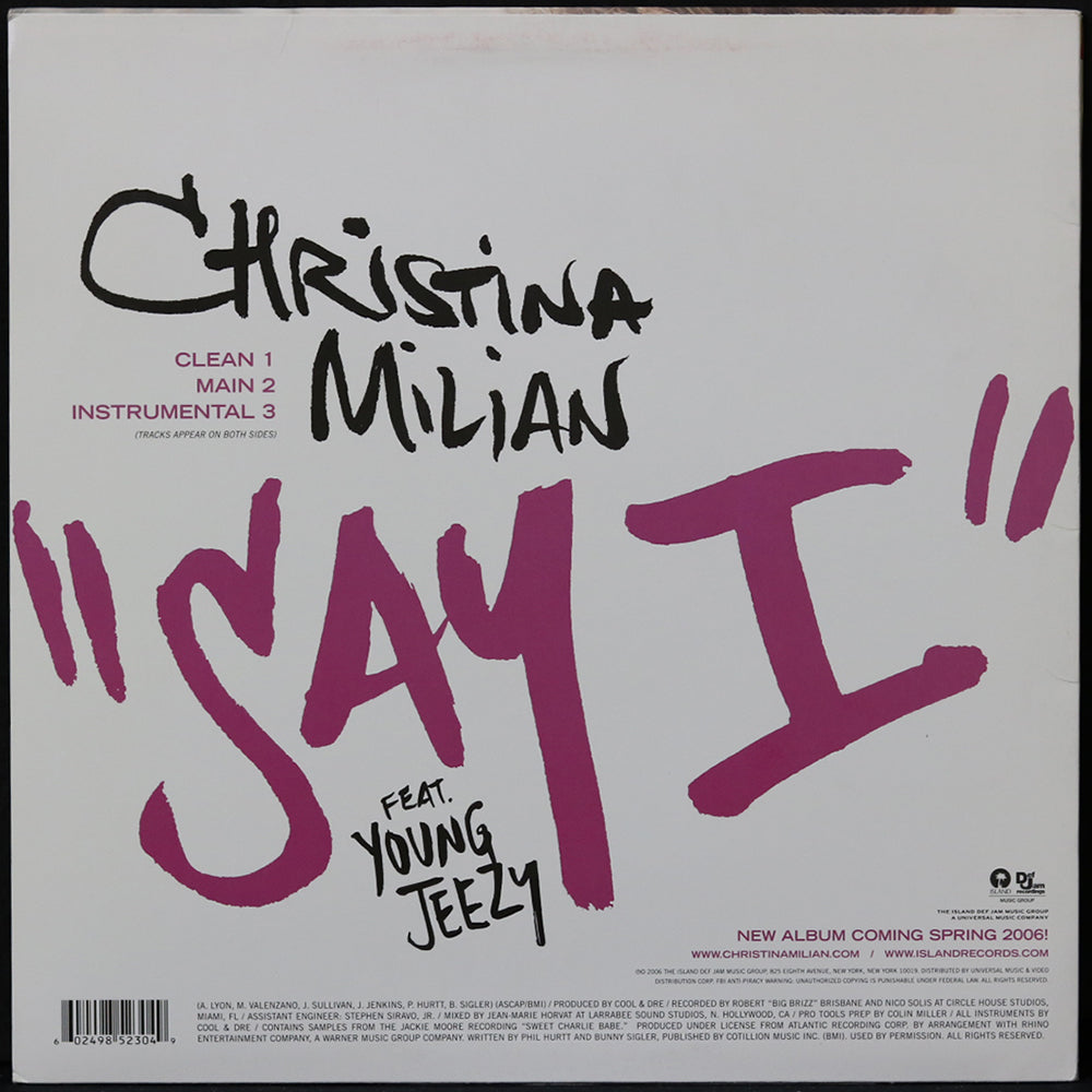 EBOND Christina Milian Featuring Young Jeezy - Say I Vinile V007004