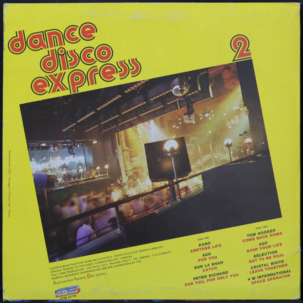 EBOND Various - Dance Disco Express 2 Vinile V007059